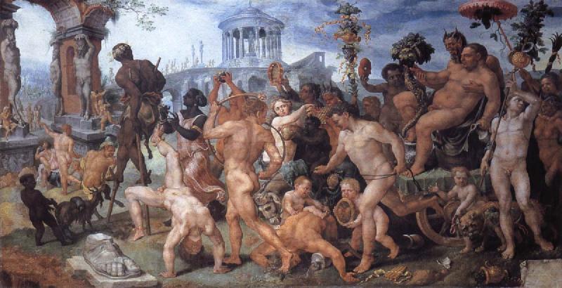 Maerten van heemskerck Triumph of Bacchus Spain oil painting art